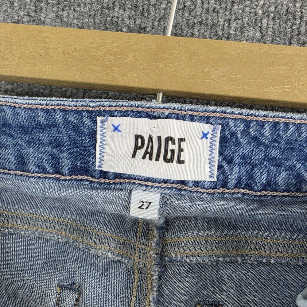 Paige Jeans Womens 27 Sloane Slim Bootcut Medium Wash Blue Denim Casual Stretch - Picture 8 of 16